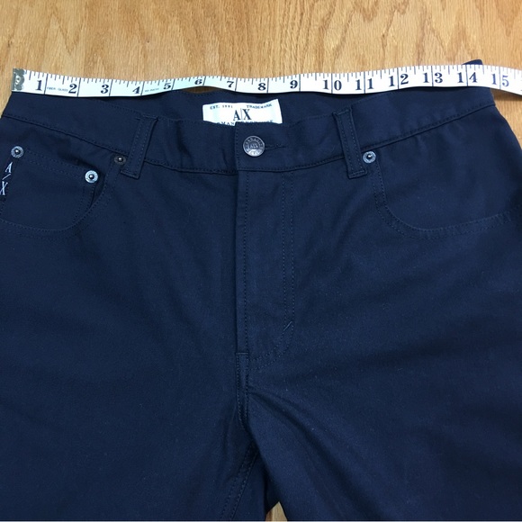 Armani Exchange women’s Black Cotton/Polyester Blend Flat Front Pant. Sz… - Picture 6 of 8